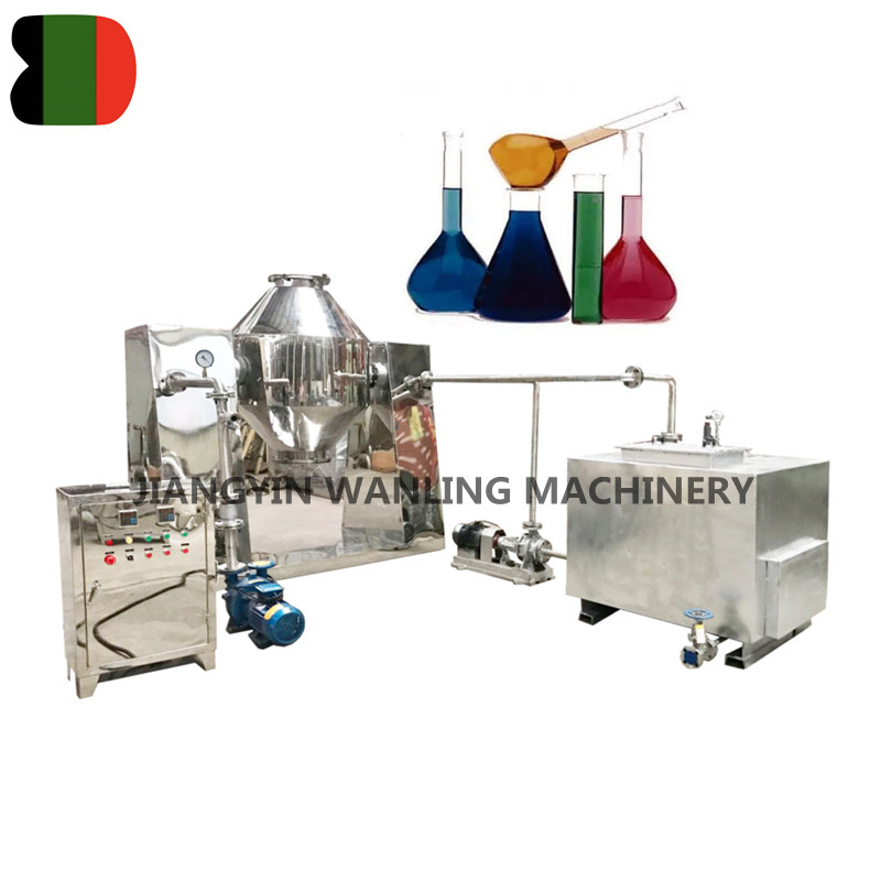 In che modo la progettazione del doppio aspirapolvere cono contribuisce alla rimozione efficiente di solventi o umidità dal materiale?
